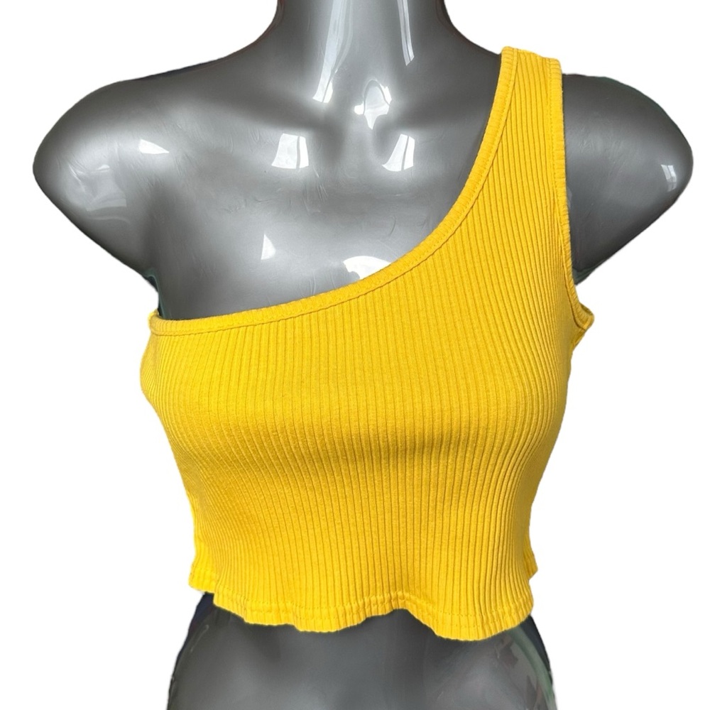 One-Shoulder Ribbed Top - Picture 3 of 8